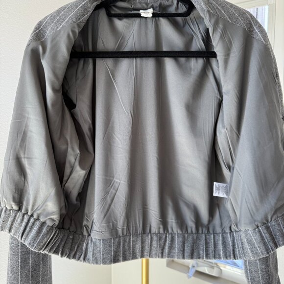 Joie Gray Pinstripe Cropped Jacket | Workwear to Weekend Chic - Picture 11 of 13